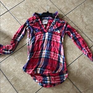 Plaid Button-Up Shirt